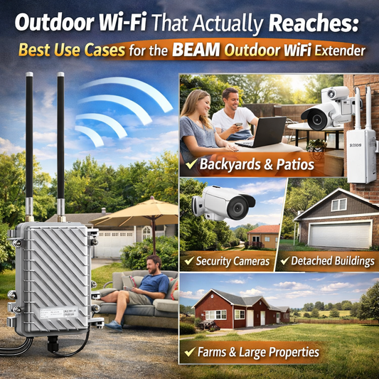 Outdoor Wi-Fi That Actually Reaches: Best Use Cases for the BEAM Outdoor WiFi Extender